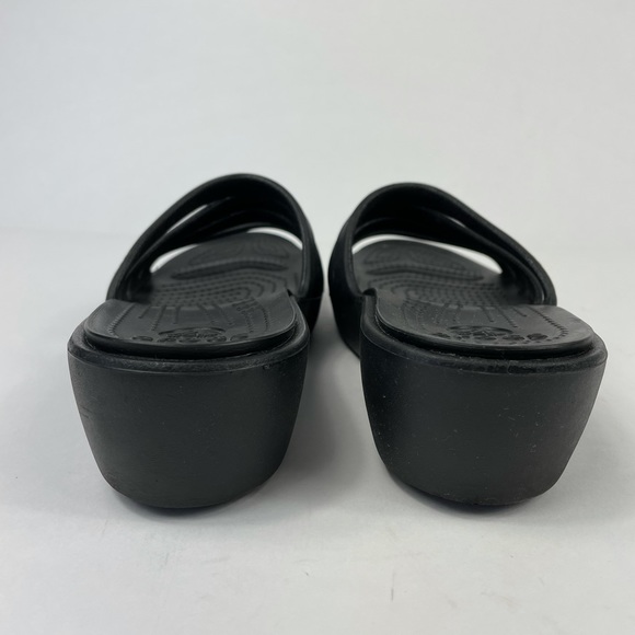 SOLD CROCS Rhonda Wedge Sandals Size 8 - Picture 7 of 9